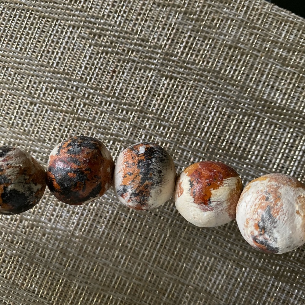 Terra cotta clay beads - Picture 2 of 3